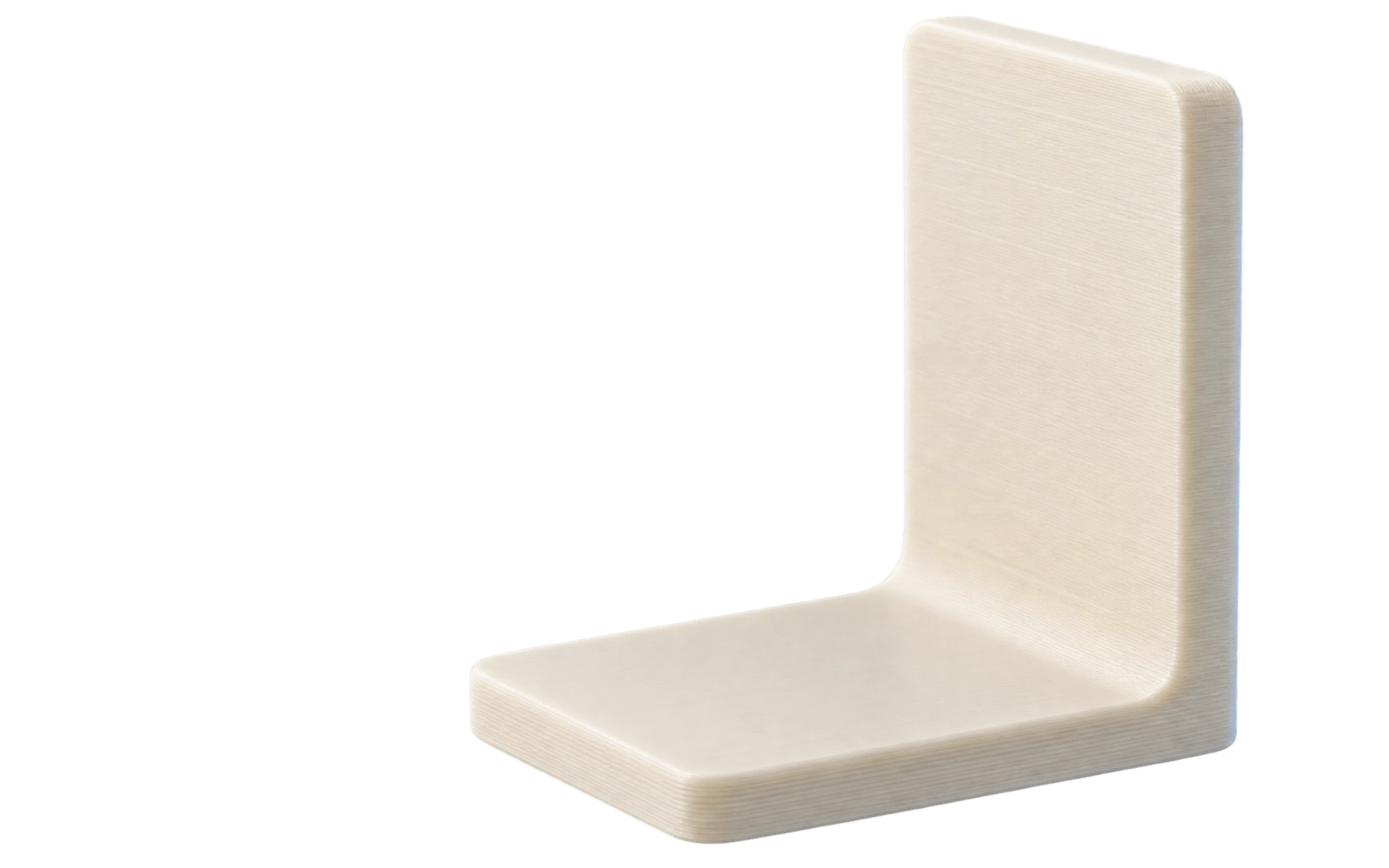 Pièce imprimée en 3D : couches de fabrication visibles